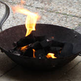 Brasas de carbón para el concurso