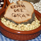 Alubia denominada "cena del cura"