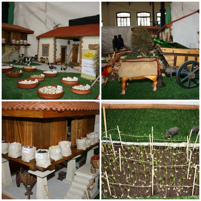 Maqueta de la cultura agrorural de Asturias